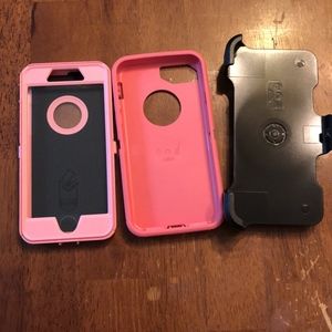 iPhone 7/8 Pink Otterbox Defender Case